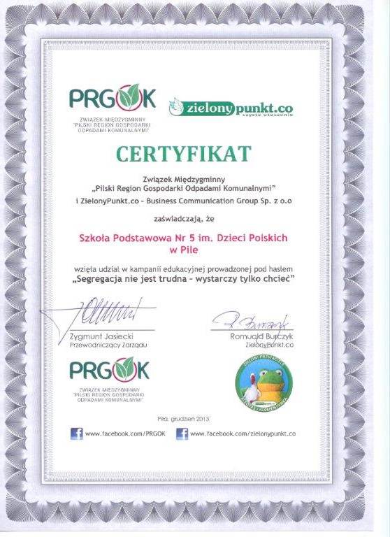 Certyfikat-PRGOK