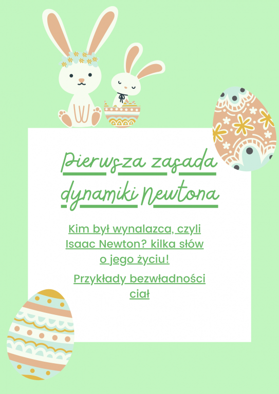 Pierwsza zasada dynamiki Newtona