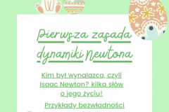 Pierwsza zasada dynamiki Newtona